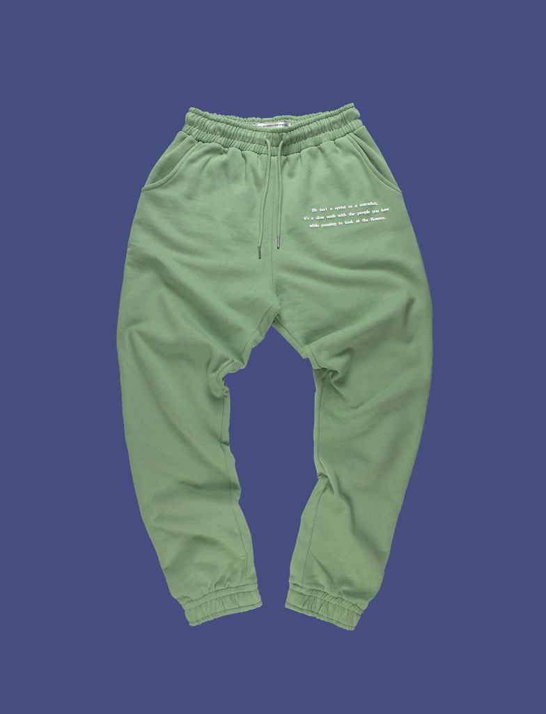 Front view of the EMBRACE Sweatpants in Sage by KULT Clothing | KVLT | KULT
