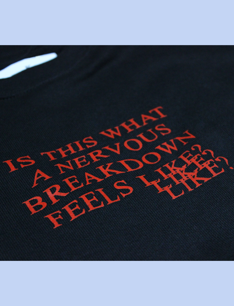 Close-up of the BREAKDOWN Sweater in Black by KULT