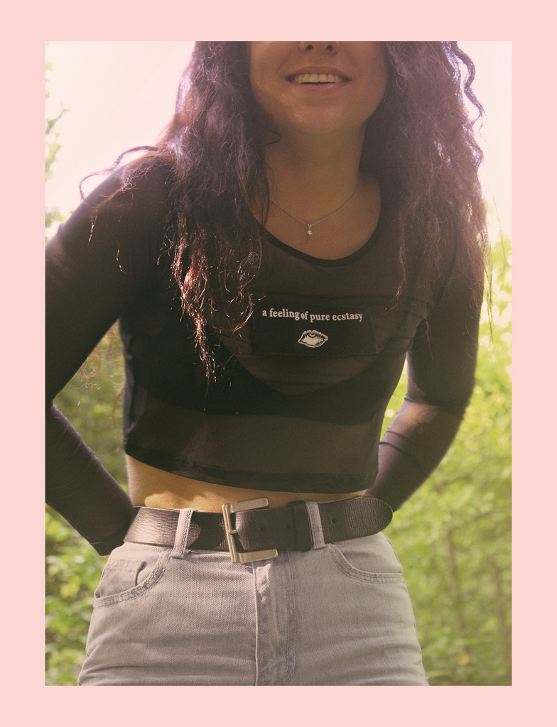 ECSTASY Top by KULT Clothing | Hayleigh wearing the ECSTASY Top