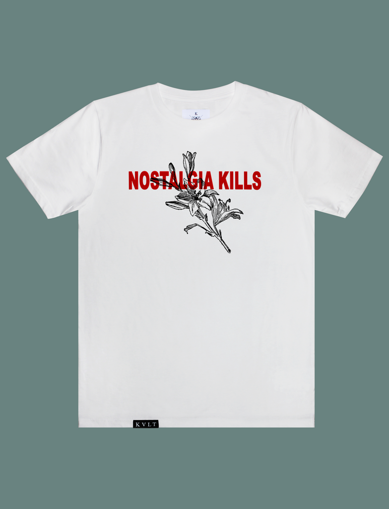 LILY Tee in White by KULT Clothing | Nostalgia kills