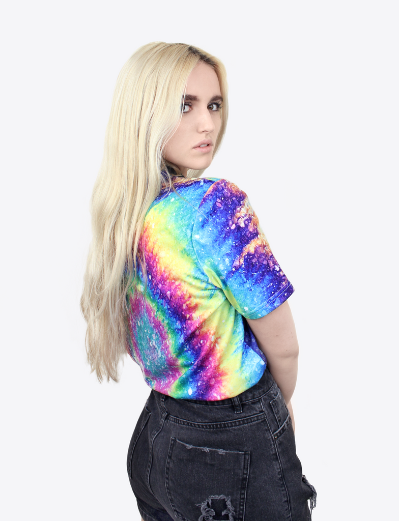 Reverse view of the OIL SLICK Tee by KULT