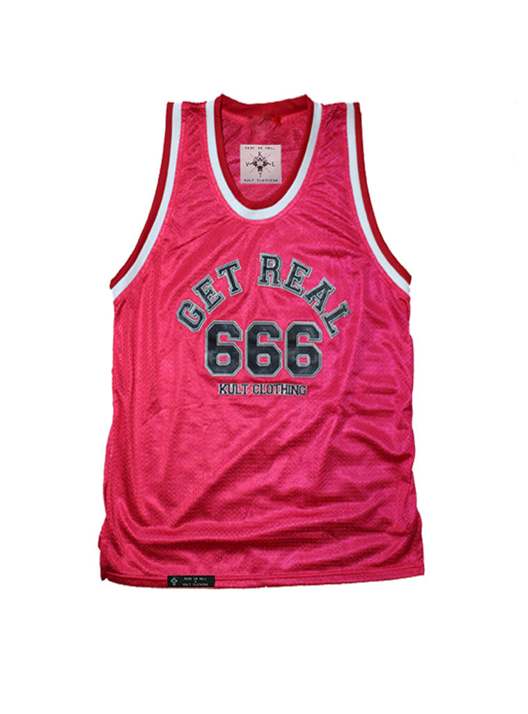 GET REAL Basketball Jersey in Red by KULT