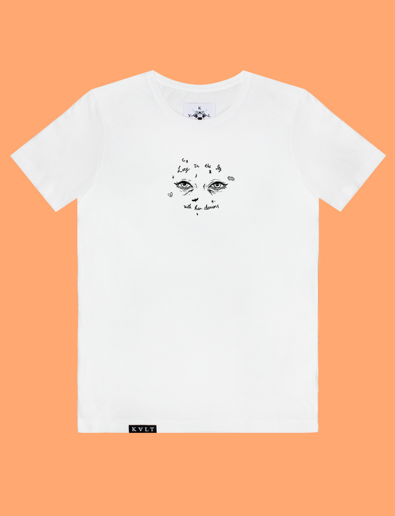 LUCY IN THE SKY Tee in White by KULT