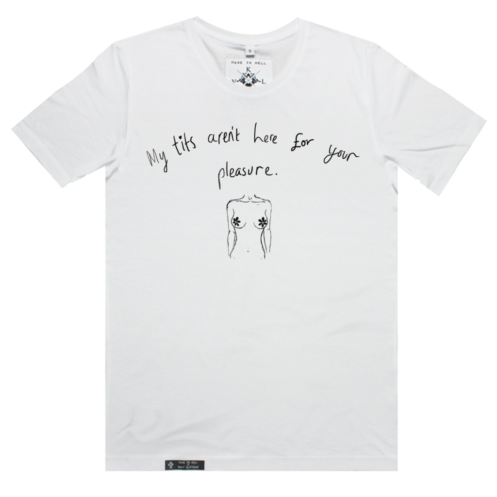 NOT HERE 4 U Tee in White by KULT