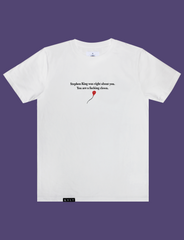 KING OF HORROR Tee in White by KULT Clothing | Stephen King was right about you. You are a fucking clown.