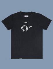 TEXT ME BACK Tee in Sun-Bleached Black by KULT Clothing | eco-friendly, climate neutral t-shirt | 